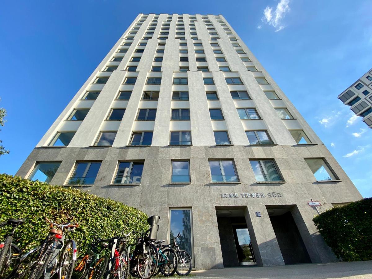 Alpen-Panorama Suite - Einzigartige Privatsuite Hoch Ueber Muenchen, 12Tes Og, Alpenblick, Loggia, Whirlpool, 15 Minuten Zum Zentrum, Ruhe Und Erholung In Der Stadt Muenchen Fuer Privat Und Geschaeftlich Reisende Εξωτερικό φωτογραφία