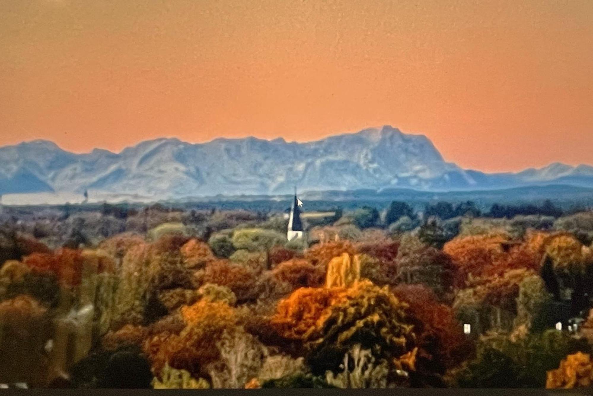 Alpen-Panorama Suite - Einzigartige Privatsuite Hoch Ueber Muenchen, 12Tes Og, Alpenblick, Loggia, Whirlpool, 15 Minuten Zum Zentrum, Ruhe Und Erholung In Der Stadt Muenchen Fuer Privat Und Geschaeftlich Reisende Εξωτερικό φωτογραφία