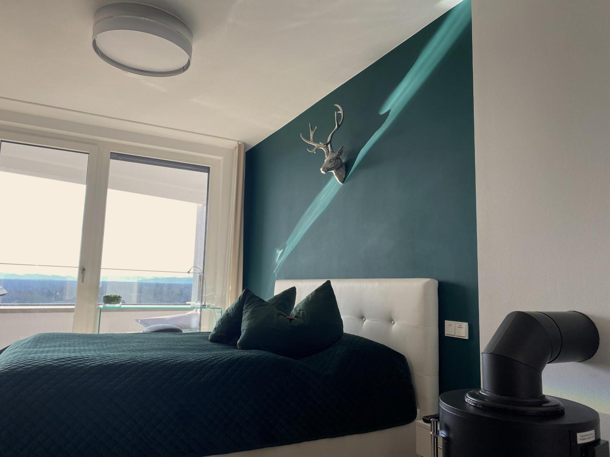 Alpen-Panorama Suite - Einzigartige Privatsuite Hoch Ueber Muenchen, 12Tes Og, Alpenblick, Loggia, Whirlpool, 15 Minuten Zum Zentrum, Ruhe Und Erholung In Der Stadt Muenchen Fuer Privat Und Geschaeftlich Reisende Εξωτερικό φωτογραφία